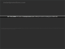 Tablet Screenshot of instantpromotions.com